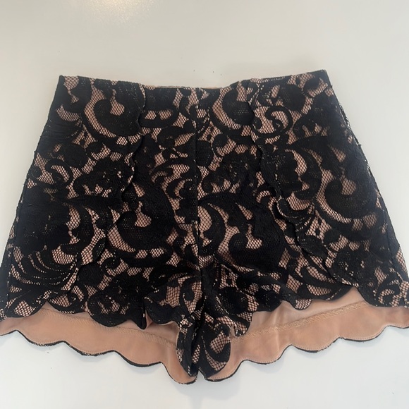 Lush S Black Lace Shorts - Picture 1 of 8
